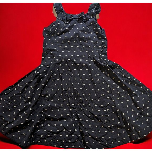Gymboree Bon Voyage Navy Heart Dress - Picture 3 of 8